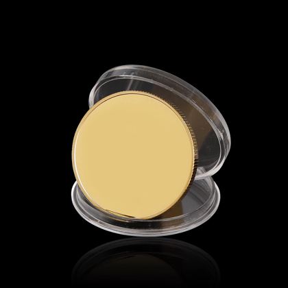 Blank gold-plated coin