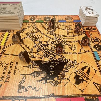 Printed punchboard and game map